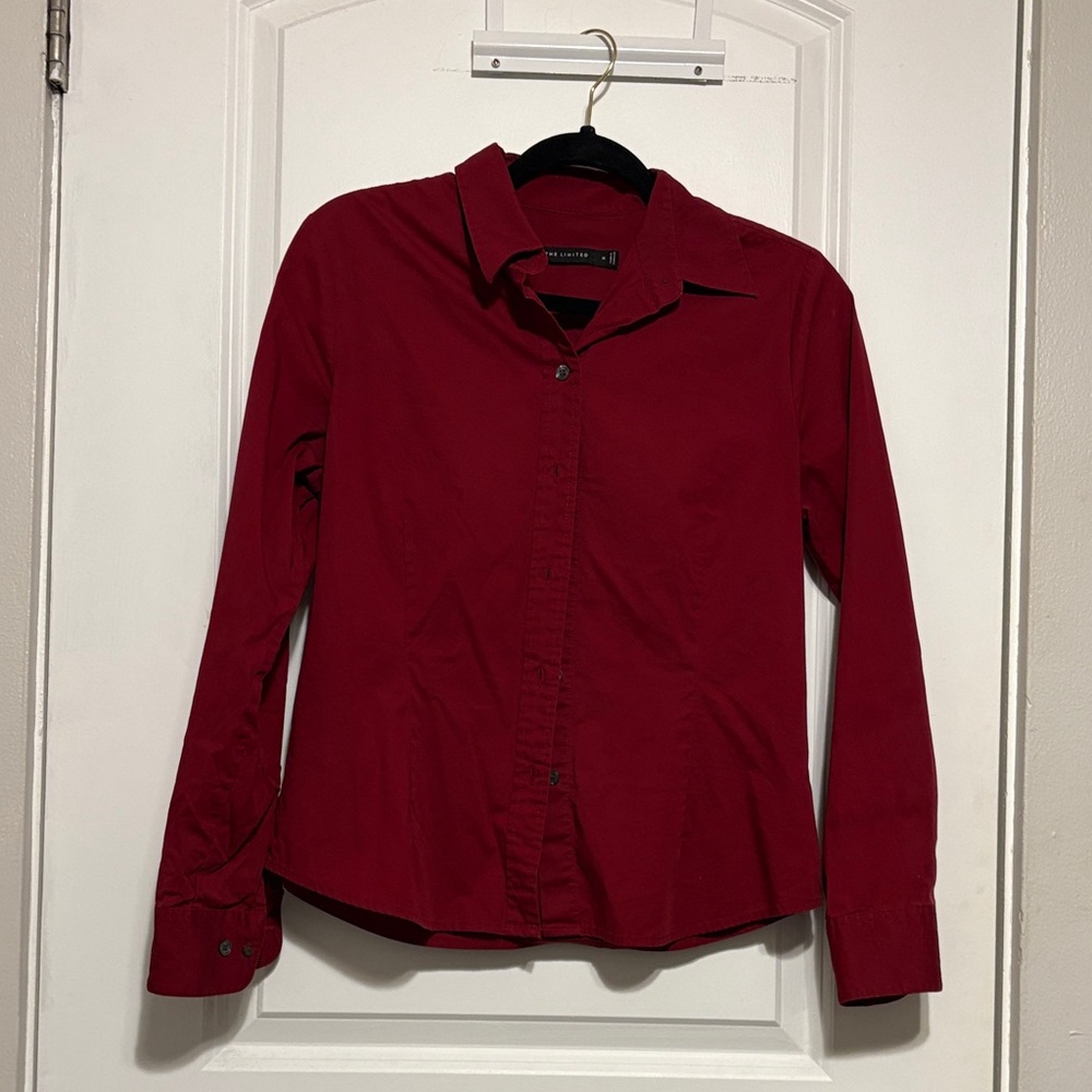 The Limited Vibrant Red Button-Up Shirt
